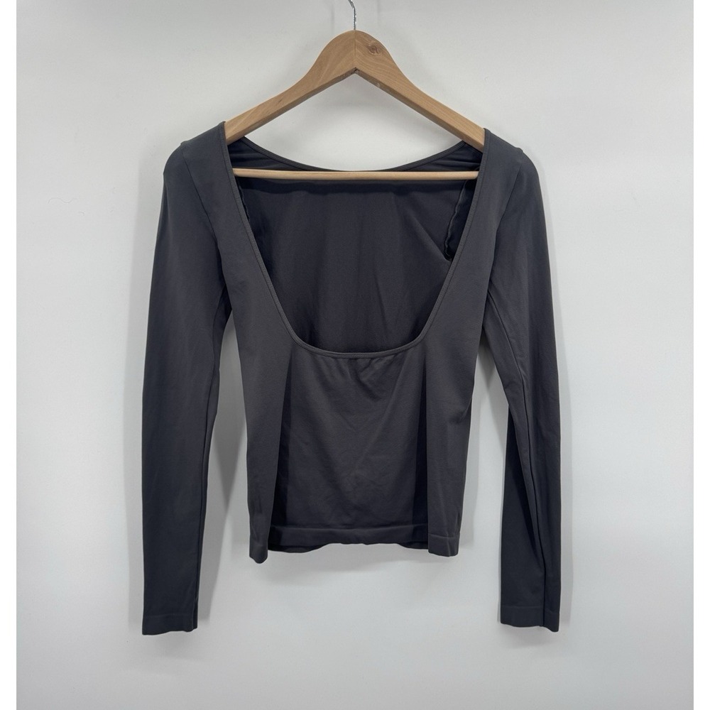 Intimately FP Women M/L Crop Top Square Back Athletic Minimalist Athleisure Fit